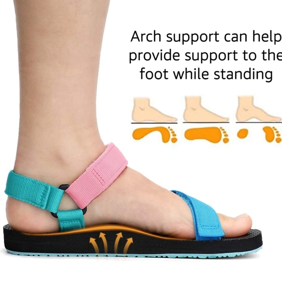 Multi Color Athletic Sandals - Picture 3 of 4